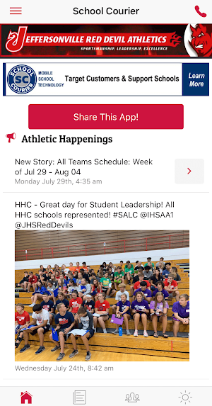 Jeffersonville Athletics - Indiana Screenshot 1