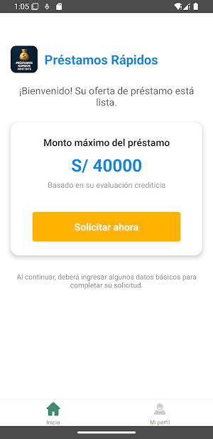 Préstamos Rápidos: Asistente Screenshot 1