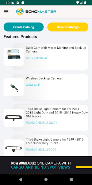 EchoMaster Catalog Screenshot 1