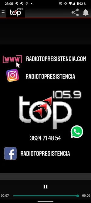 Radio Top Resistencia Screenshot 0
