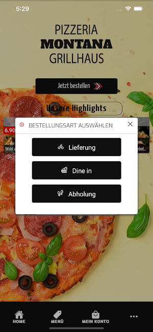 Pizzeria Montana Grillhaus Screenshot 1