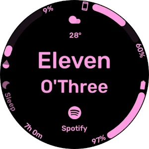 Text Arc - Wear 0S Watchface Screenshot 0