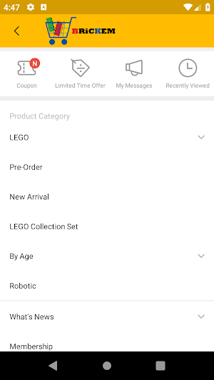 BRiCKEM LEGO Store Screenshot 1