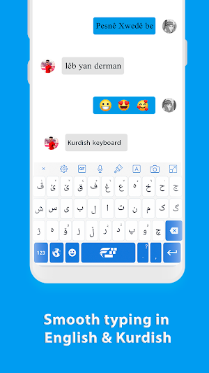 Kurdish Keyboard- Kurdish typing keypad Screenshot 0