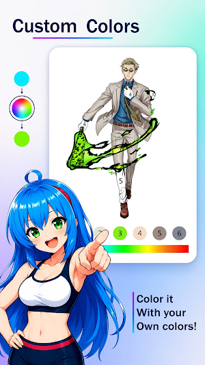 Anime Print - Color by Number Screenshot 1