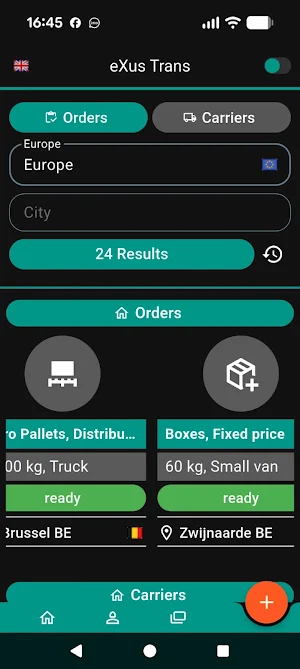 eXus Trans – Transport & Cargo Screenshot 1