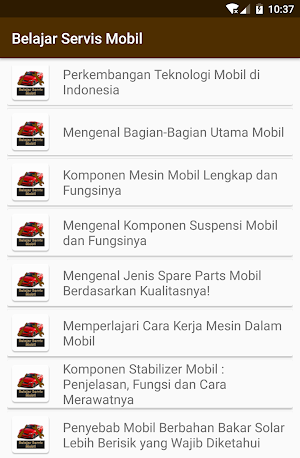 Belajar Servis Mobil Screenshot 0