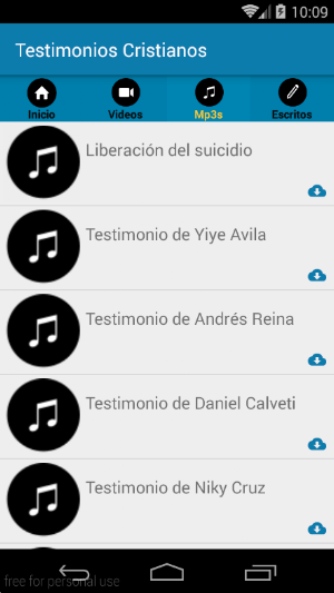 Testimonios Cristianos Screenshot 2