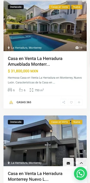CASAS 365 Agencia Inmobiliaria Screenshot 2