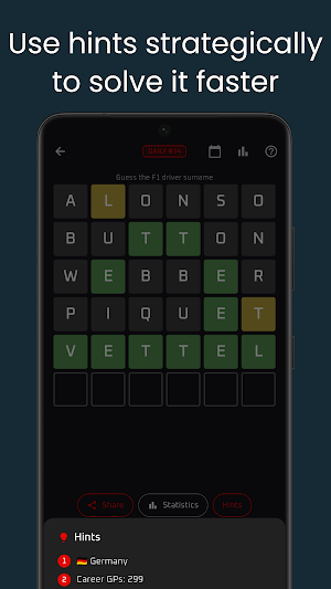 Formudle – F1 Guessing Game Screenshot 3