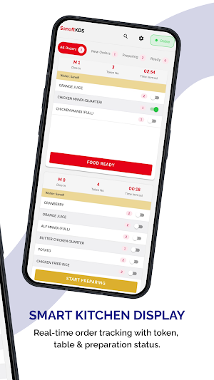 Sanoft KDS – Kitchen Display Screenshot 1