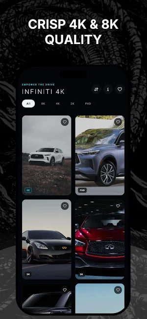 Infiniti Wallpapers 4K Screenshot 2