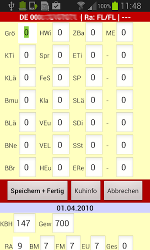 RBW Kuhbewertung Screenshot 2