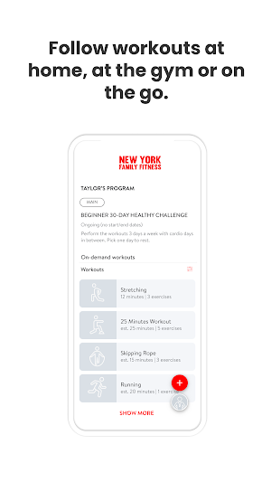 New York Family Fitness Screenshot 2