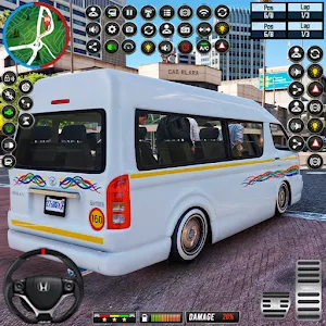 Van Simulator City Car Driving Screenshot 0