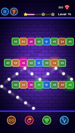 Brick Breaker - Neon Bricks Screenshot 1