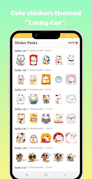 Maneki Nekko stickers Screenshot 0