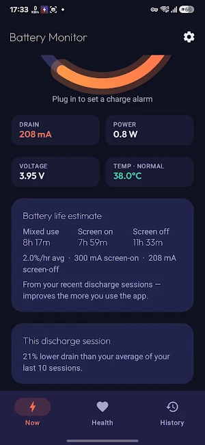 Battery Current Monitor Screenshot 2