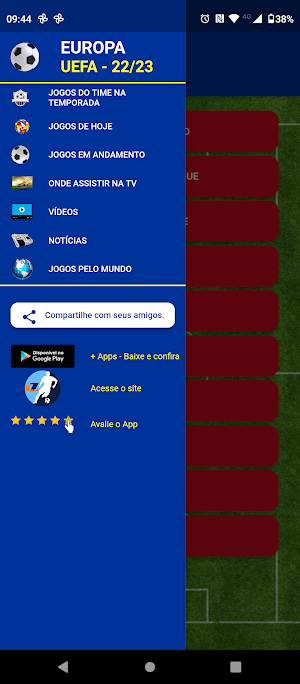 Futebol Europeu Screenshot 0