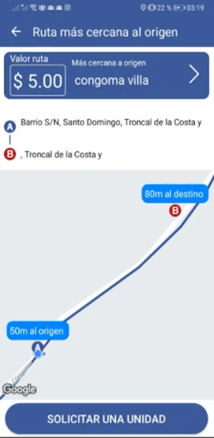 PULL - Taxi ruta compartido Screenshot 1