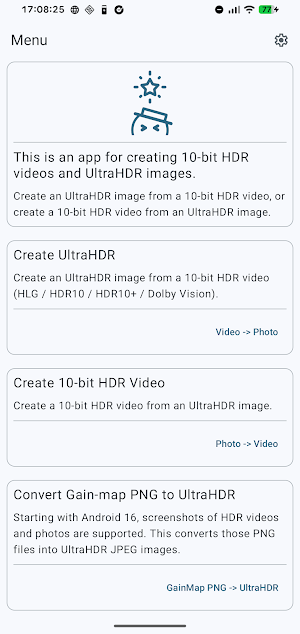 andAicaroid - UltraHDR tools Screenshot 0