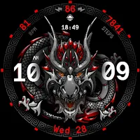 Dragon Fire Watch Face 007