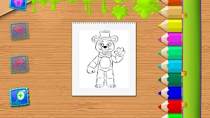 Five coloring freddy Screenshot 1