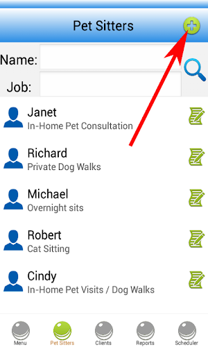 Pet Sitting Software Screenshot 1