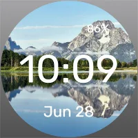 Mountain Reflection Watch Face