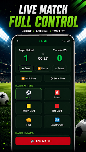 Soccer Scoreboard Screenshot 1