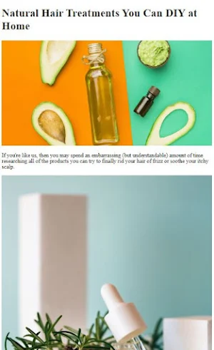 Natural Hair Treatments Tips Screenshot 1