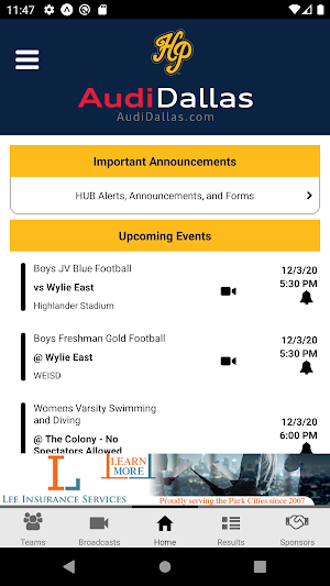 Highland Park Scots Athletics Screenshot 1