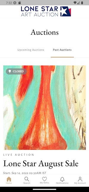 Lone Star Art Auction 2022 Screenshot 1