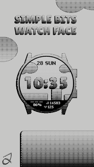 Simple Bits Watch Face Screenshot 0
