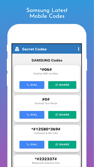 Secret Codes - All Mobile Code Screenshot 1
