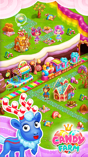 Candy Farm: Magic cake town & cookie dragon story Screenshot 3