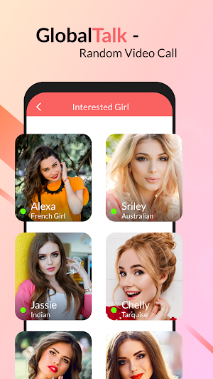 GlobalTalk – Random Video Call Screenshot 0