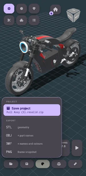 RE:solid STL, STEP, CAD Viewer Screenshot 0