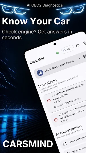 Carsmind: OBD2 AI Scanner Screenshot 0