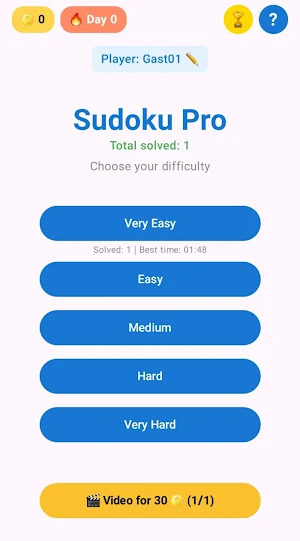 Sudoku Pro Screenshot 0