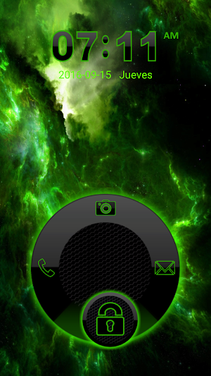 THEME GO LOCKER SPACE GREEN Screenshot 3