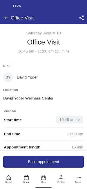 Dr David Yoder Wellness Center Screenshot 2