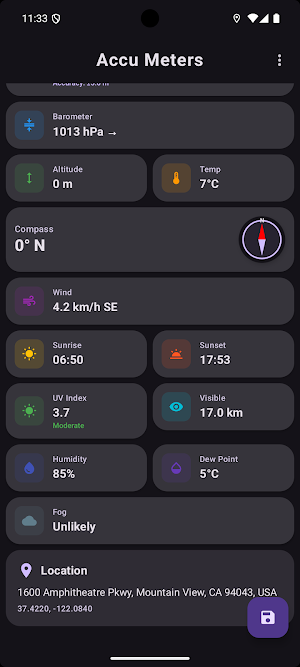 Altimeter Barometer Weather Screenshot 3
