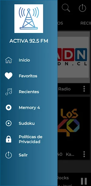 Activa 92.5 Fm Radio De Chile Screenshot 0