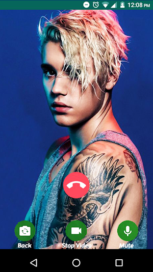 Justin Bieber Fake Chat & Video Call Screenshot 0