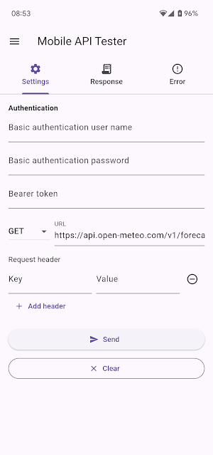 API Tester  REST & JSON Client Screenshot 0