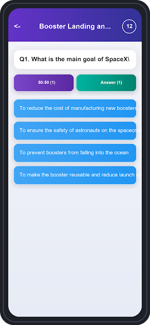 SpaceX Trivia Quiz Screenshot 3