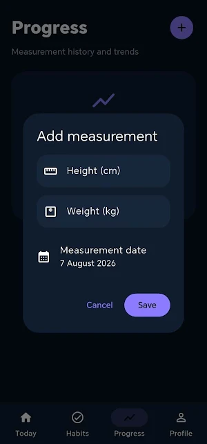 Eliventa: Growth Tracker Screenshot 1