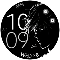 Anime digital manga watch face