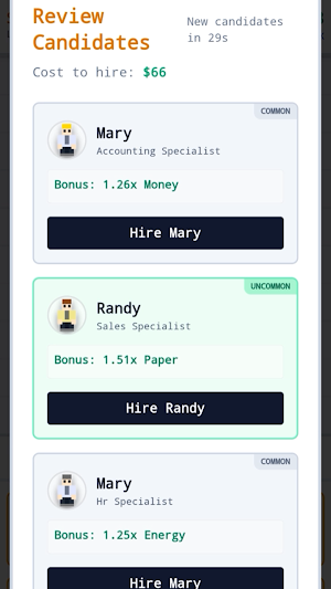 Idle Paper Co - Office Manager Screenshot 2